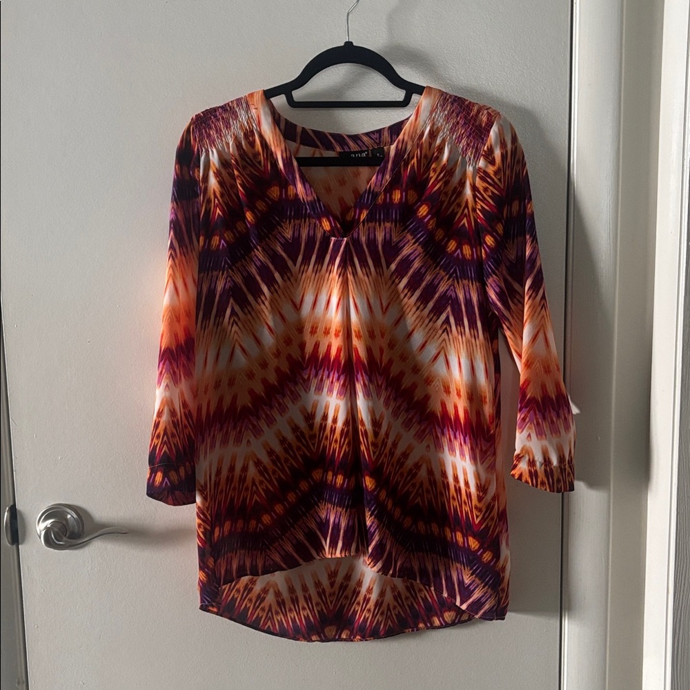 a.n.a Vibrant Patterned Blouse